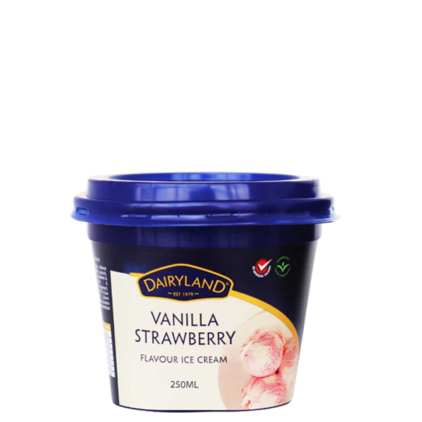 DL Cups Vanilla Strawberry 250ml