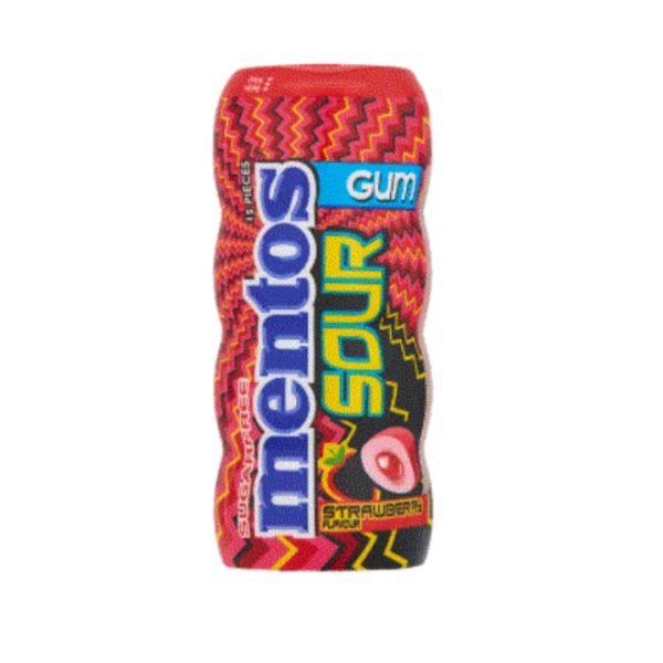 Mentos Sour Bottle Strawberry (18pc)