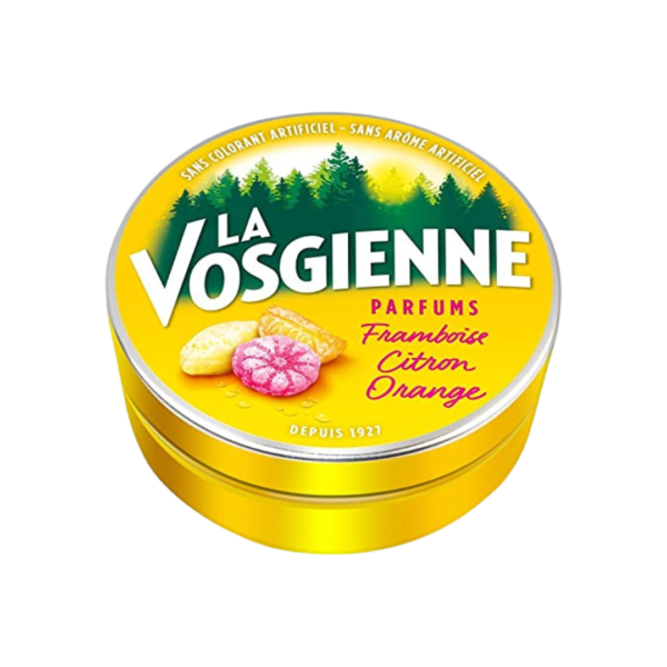 La Vosgienne  parfums framboise citron orange 125g