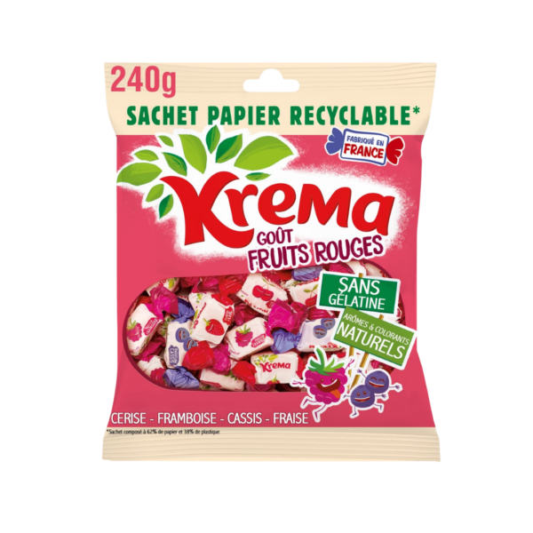 Krema fruits rouge s/gelatine 240g