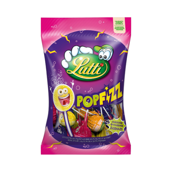 Lutti popfizz suscette s/gelatine 82g