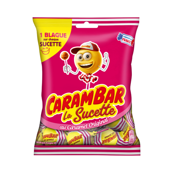 Carambar sucettes caramel s/gelatine 84 g