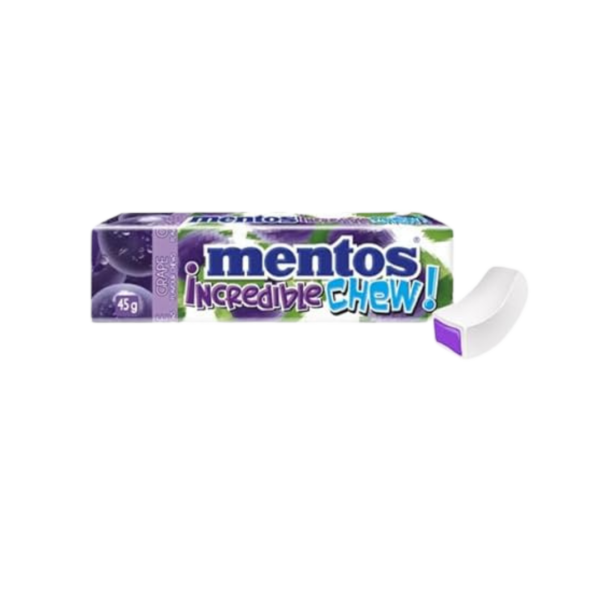 Mentos incredible chew grapes 45 grm