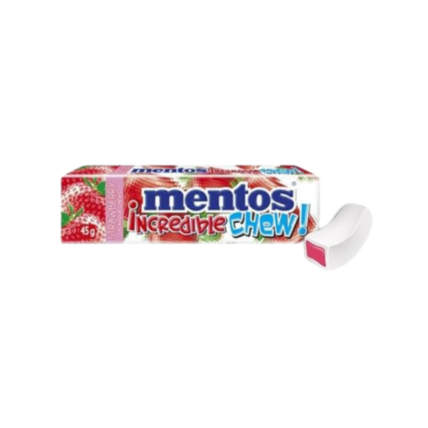 Mentos incredible chew Strawberry  45 grm