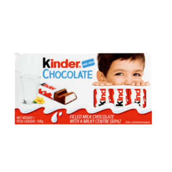 KINDER CHOCOLATE 8BARS 100G