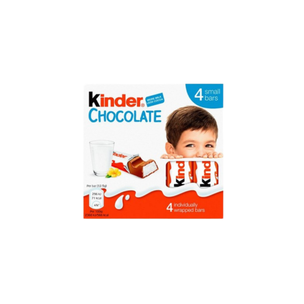 KINDER CHOCOLATE 4BARS 50G